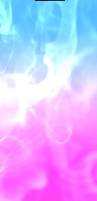 Vibrant gradient wallpaper transitioning from blue to pink.