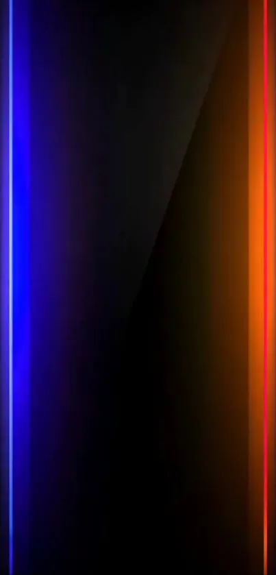 Vibrant gradient phone wallpaper with blue and orange hues.