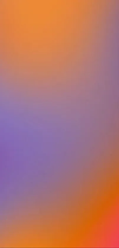 Vibrant gradient mobile wallpaper in purple, orange, and red hues.