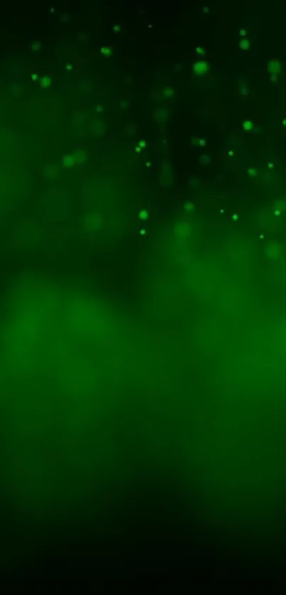 Vibrant green bokeh wallpaper background.