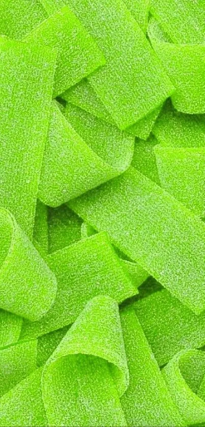 Vibrant green textured candy wallpaper