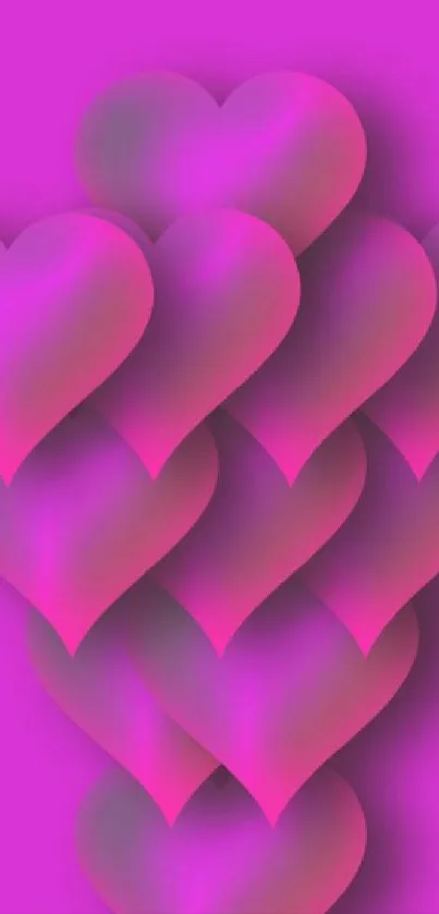 Vibrant neon heart wallpapers with colorful designs for mobile.