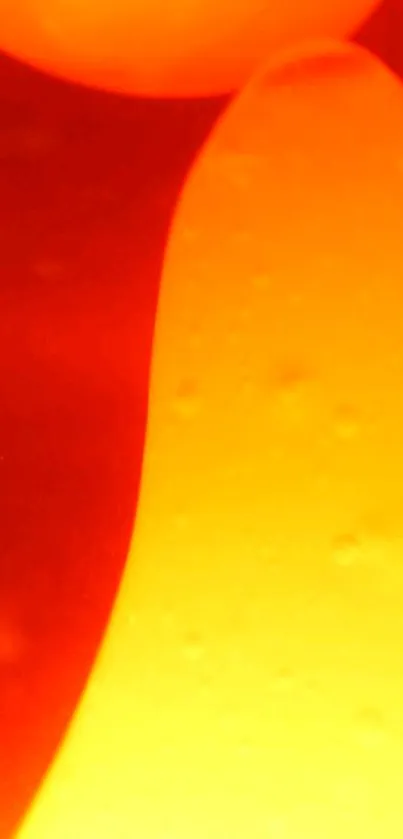 Vibrant orange and yellow abstract lava lamp wallpaper.