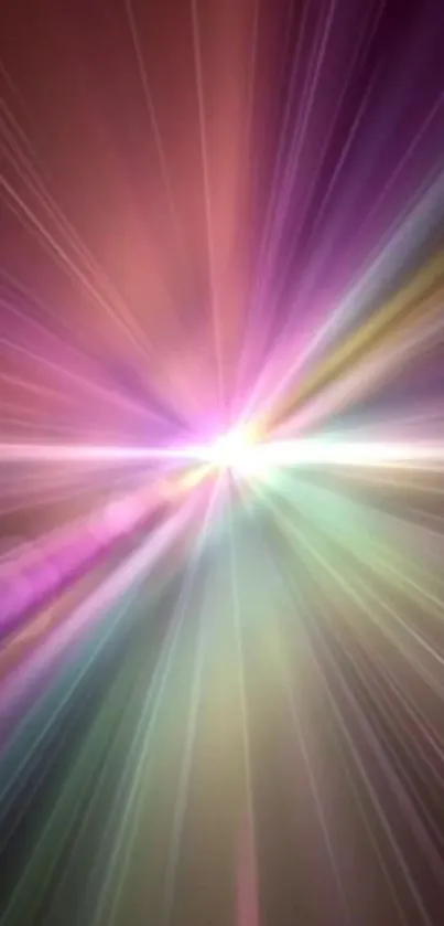 Vibrant light burst in purple and pink shades background.