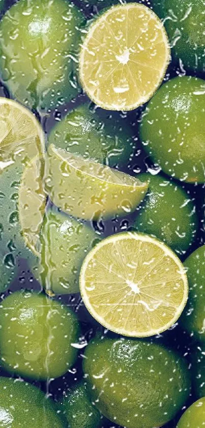 Refreshing lime slice mobile wallpaper for a vibrant look.