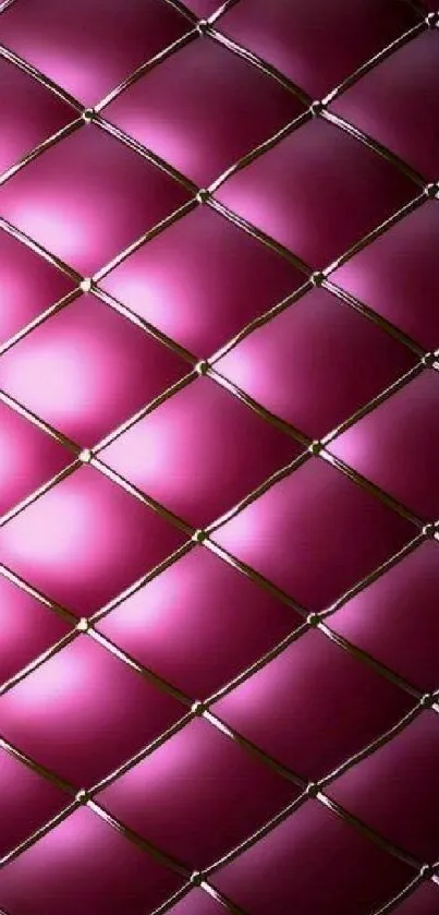 Vibrant magenta lattice pattern wallpaper with glowing highlights.