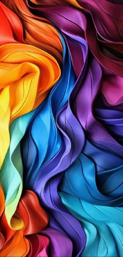 Vibrant and colorful abstract flow wallpaper.