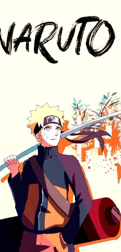 Vibrant Naruto anime wallpaper with colorful design.