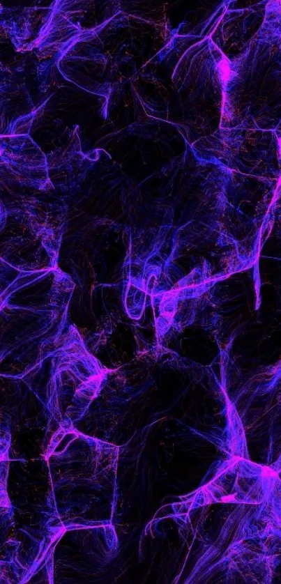 Vibrant neon abstract wallpaper with electric purple patterns.