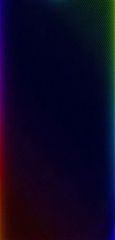 Vibrant neon gradient wallpaper with a dark purple background.