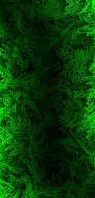 Neon green wallpaper with glowing lines and lush texture for mobile.