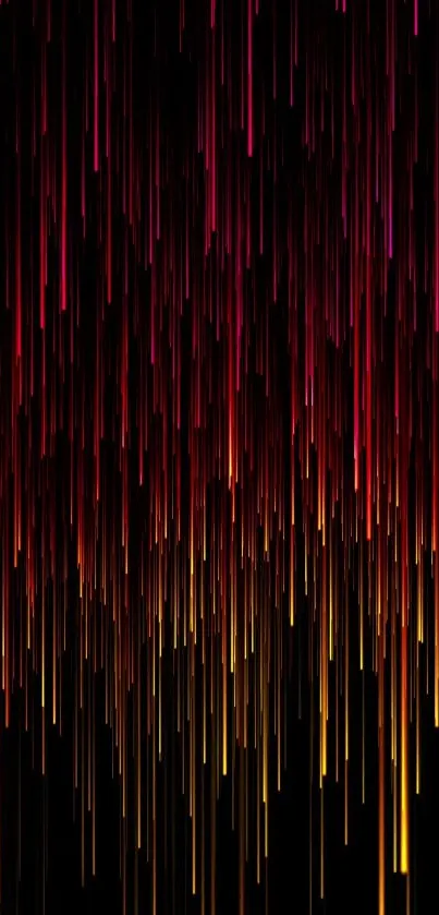 Neon light streaks mobile wallpaper with vibrant colors on a dark background.