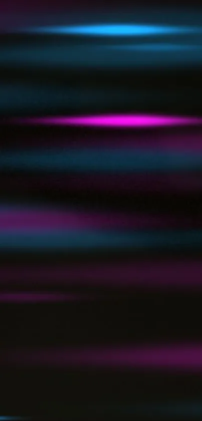 Abstract neon light streaks with pink and blue on a black background.