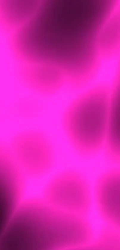 Vibrant neon pink abstract mobile wallpaper with glowing patterns.