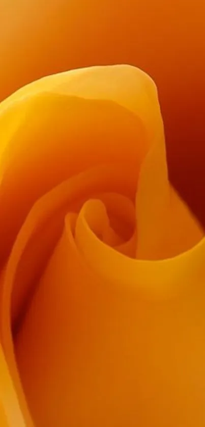 Abstract swirl design in vibrant orange hues for mobile wallpaper.