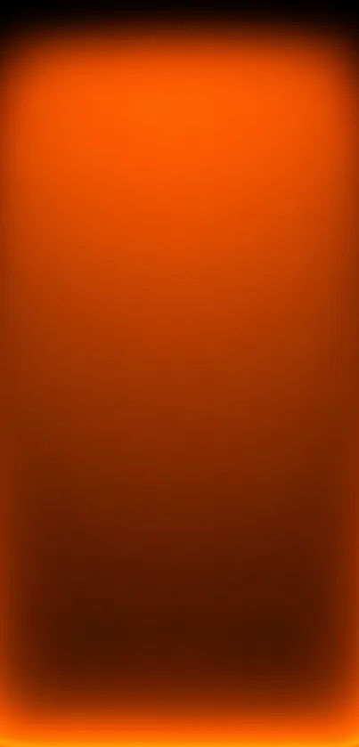 Vibrant orange glow minimalist mobile wallpaper