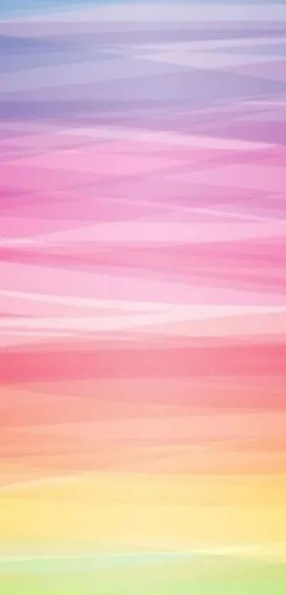 Vibrant pastel gradient mobile wallpaper featuring soft colors.