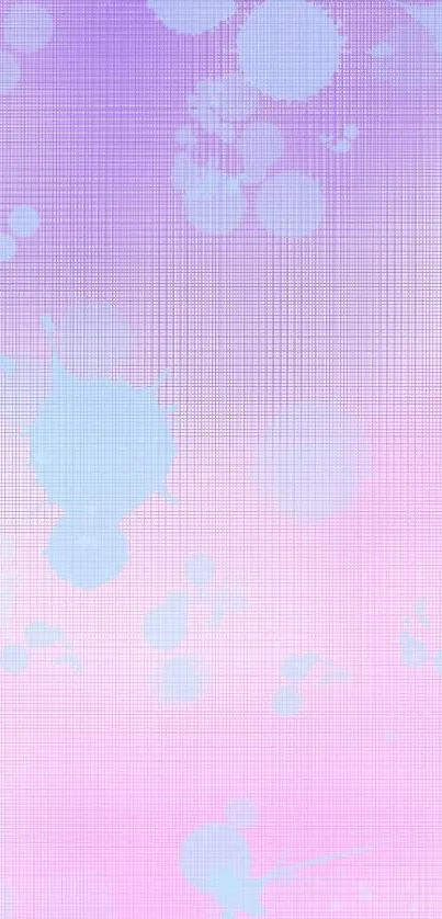 Pastel purple splash wallpaper with abstract design.