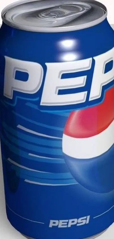 Blue Pepsi can wallpaper with vibrant colors.