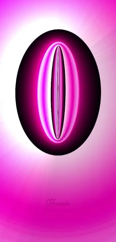 Vibrant pink abstract mobile wallpaper with futuristic design.