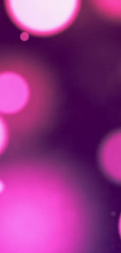 Vibrant pink bokeh wallpaper for mobile phones.