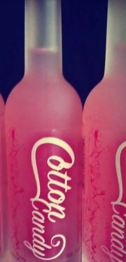 Pink bottles with sleek design and vibrant color