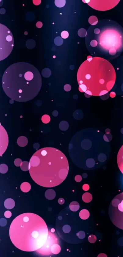 Vibrant pink bubble abstract wallpaper for mobile screen.