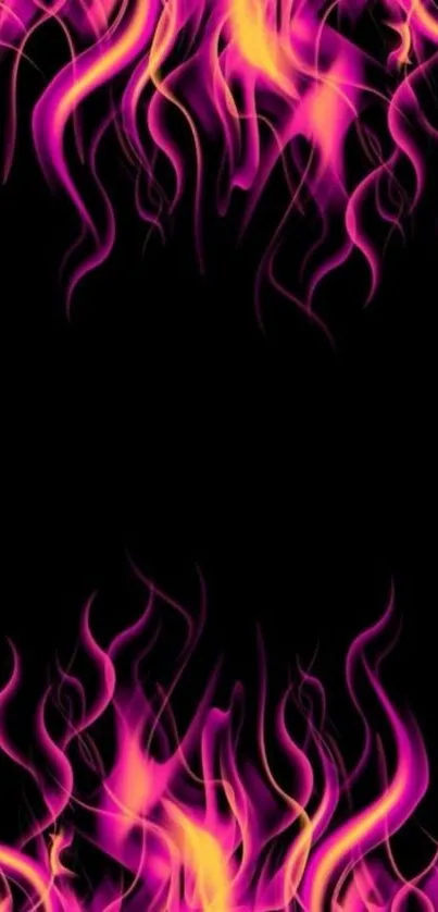 Vibrant pink flame mobile wallpaper.