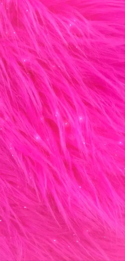 Vibrant pink fur texture with sparkling highlights.