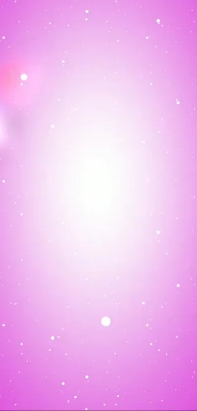 Pink galaxy wallpaper with stars and a cosmic gradient design.