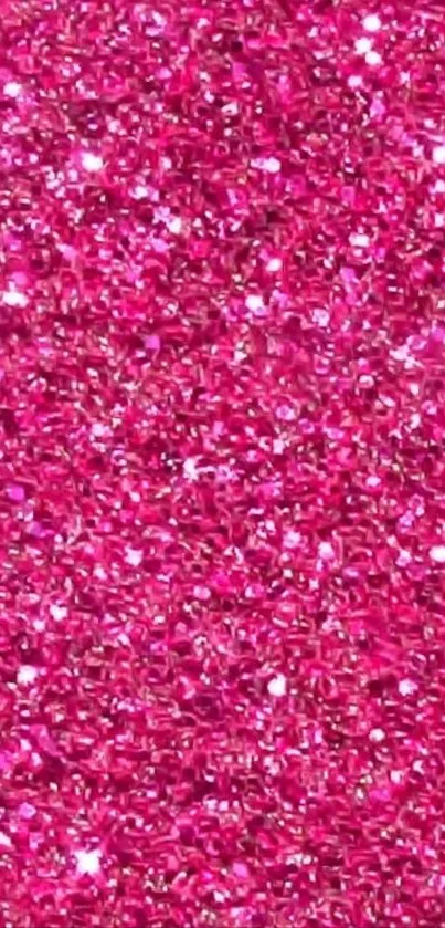 Vibrant pink glitter texture wallpaper.