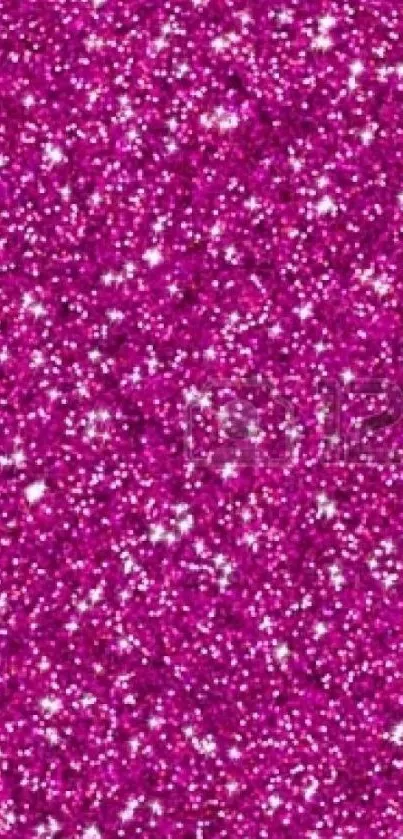 Vibrant pink glitter sparkle wallpaper for mobile.