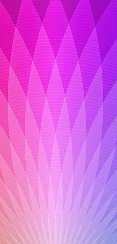 Vibrant pink gradient phone wallpaper with geometric patterns.