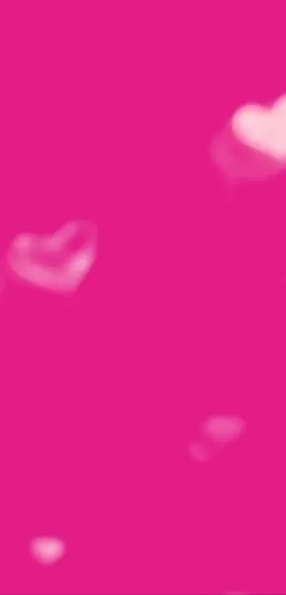Vibrant pink heart wallpaper for mobile screen.