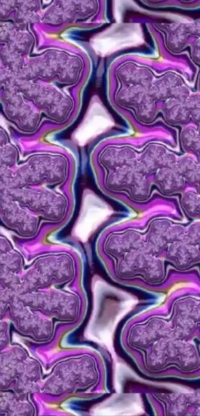 Purple abstract wallpaper with vibrant patterns.