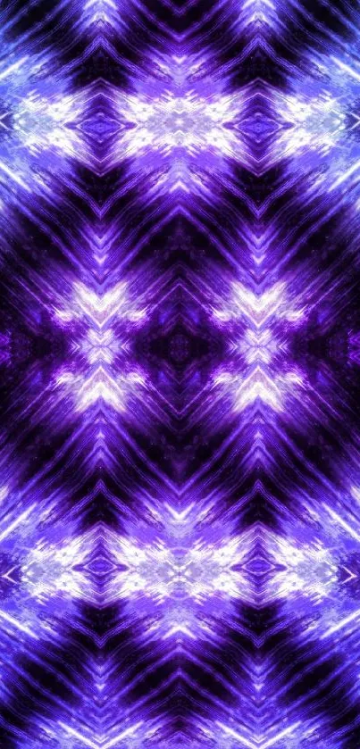 Purple abstract geometric wallpaper with vibrant patterns.