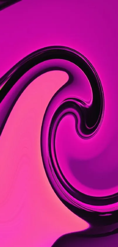 Vibrant purple abstract wallpaper with modern swirl design.