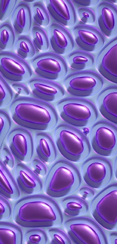 Vibrant purple abstract wallpaper with fluid shapes.