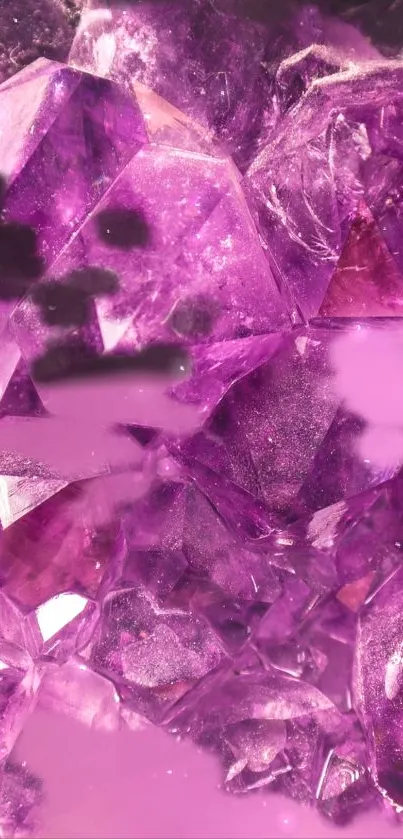 Elegant purple crystal mobile phone wallpaper.