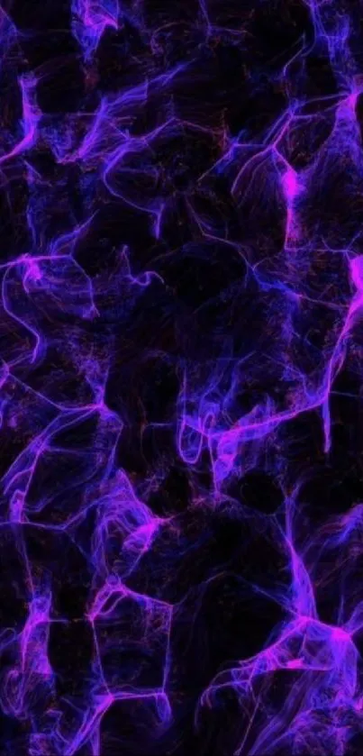 Vibrant purple abstract energy pattern wallpaper