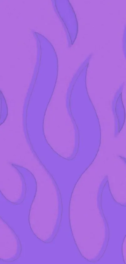 Vibrant purple flame pattern wallpaper