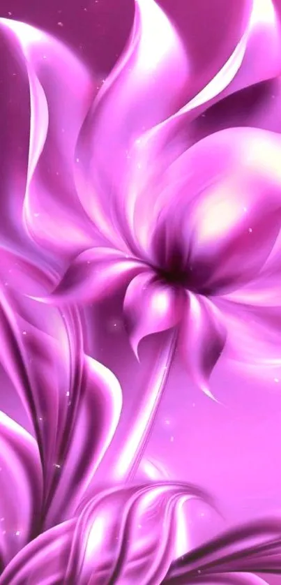 Elegant abstract purple flower wallpaper for mobile device.