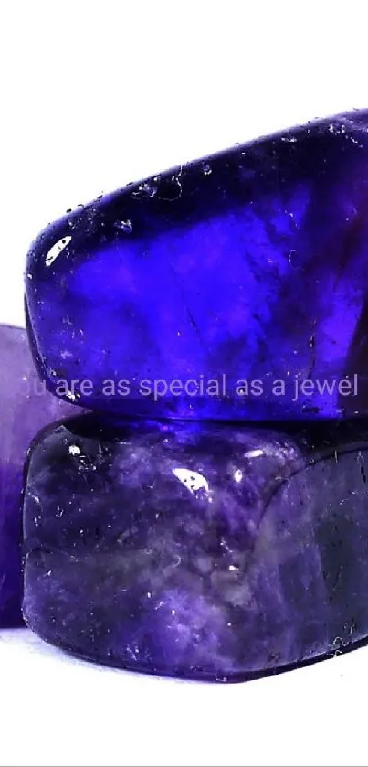 Vibrant purple gemstones with smooth texture and elegant appearance.