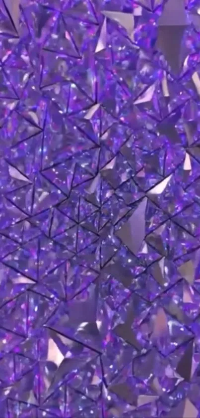 Abstract purple geometric pattern wallpaper with vibrant design.