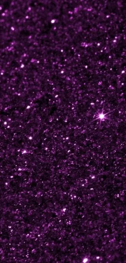 Vibrant purple glitter wallpaper for smartphones.