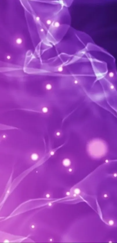 Vibrant purple light waves wallpaper