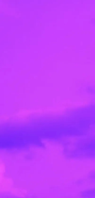 Vibrant purple sky with clouds wallpaper.