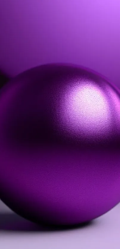 A vibrant purple sphere in a modern artistic design, perfect for phone backgrounds.