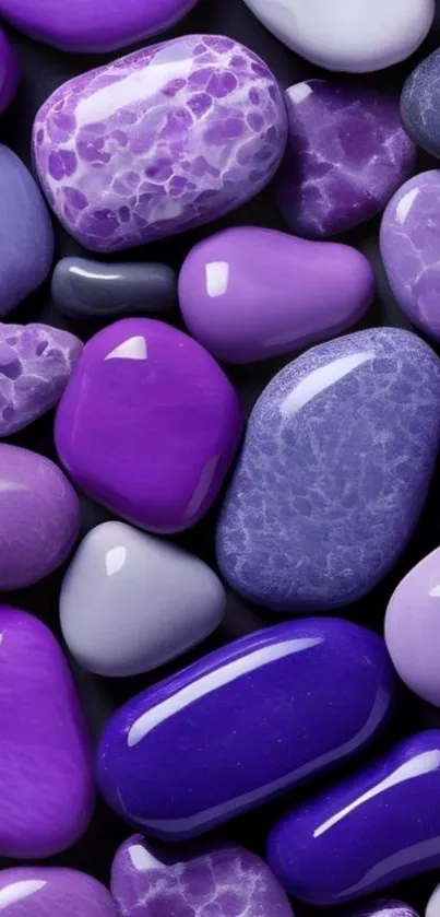 A vibrant purple stone mobile wallpaper exhibit rich textures.