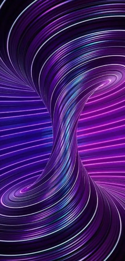 Abstract purple swirl wallpaper with dynamic flowing lines and vibrant color.